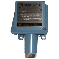 United Electric Pressure Switch, 117 Series Type H117 Model 218